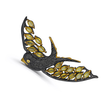 Hõbepross (925) tsitriinide...