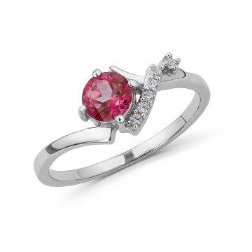 Ilus hõbesõrmus (925) roosa...